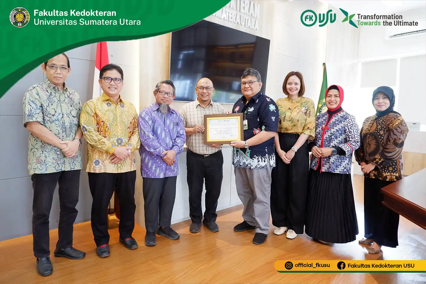 The Integrated Laboratory of the Faculty of Medicine of Universitas Sumatera Utara Receives Recognition from KAN as a Testing and Calibration Laboratory